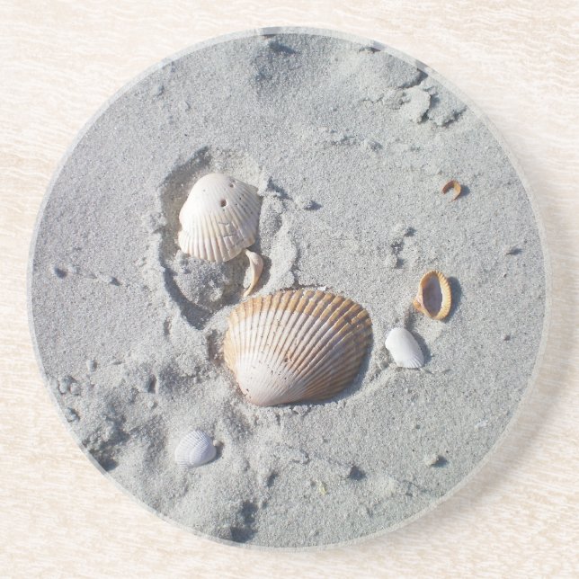 Sand and Seashells Coaster (Front)