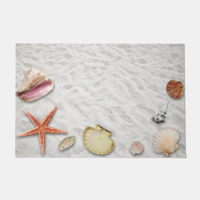 Sand and Seashells Doormat (Front)