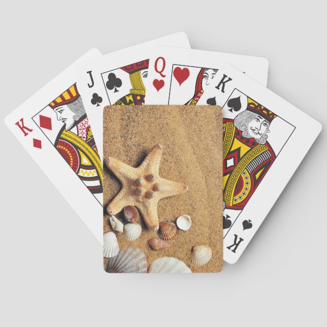 Sand and Seashells Poker Cards (Back)