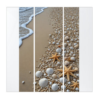 Sand and shells triptych