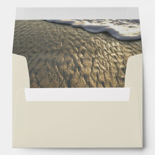 Sand and Surf Beach Destination Wedding Envelope