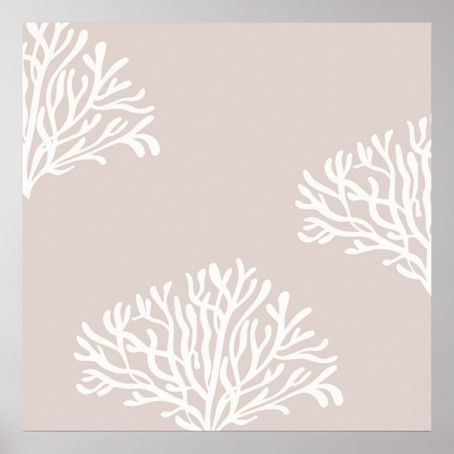 Sand and White Coral Poster (Front)