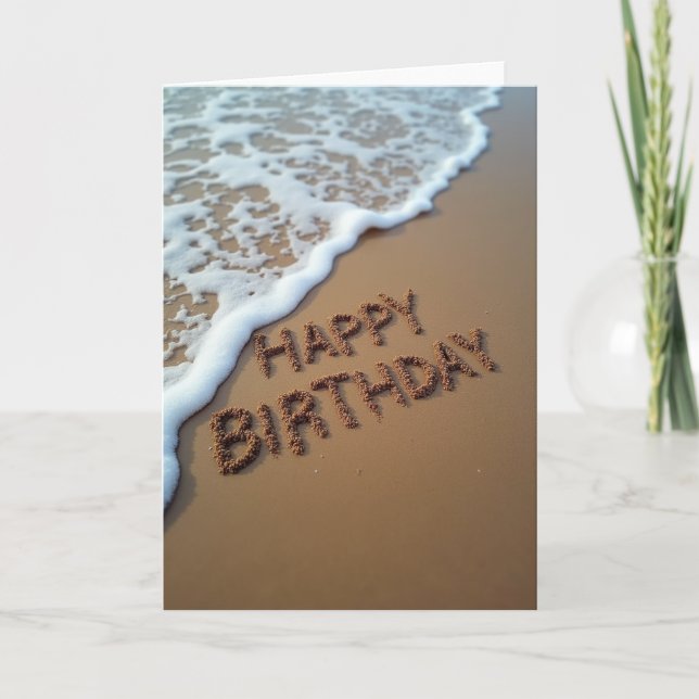 Sand Art Birthday Card (Front)