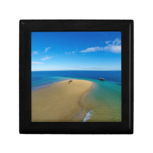 Sand Bar And Dhow Ibo Island, Mozambique Keepsake Box