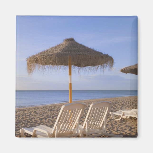 Sand Beach Chairs with Umbrella Magnet (Front)