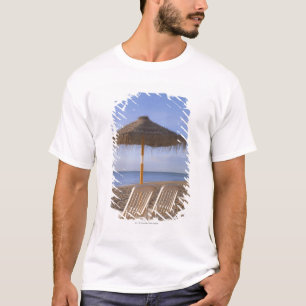 Sand Beach Chairs with Umbrella T-Shirt