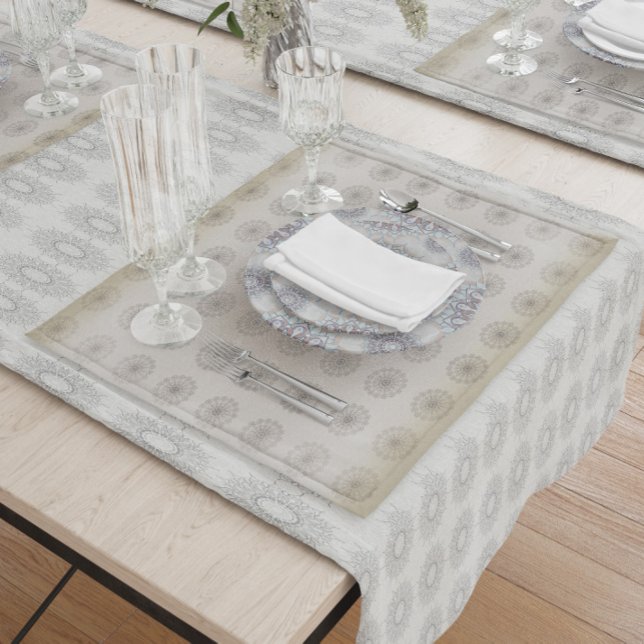 Sand-beach floral textile patterned art cloth placemat (Creator Uploaded)