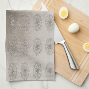 Sand-beach floral textile patterned art kitchen towel