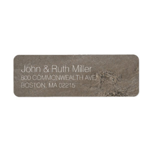 Sand Beach Modern Return Address Labels