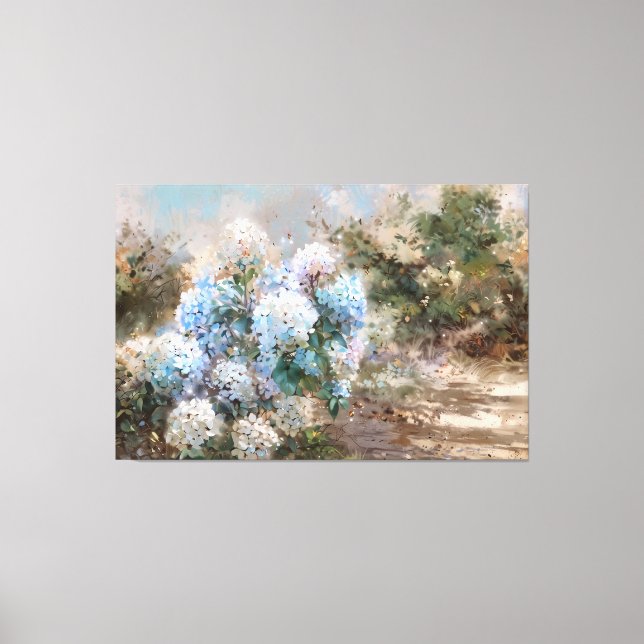 *~* Sand Beach  TV2 Hydrangea art Canvas Print (Front)