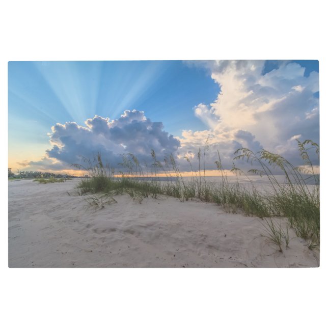 Sand between the toes metal print (Front)