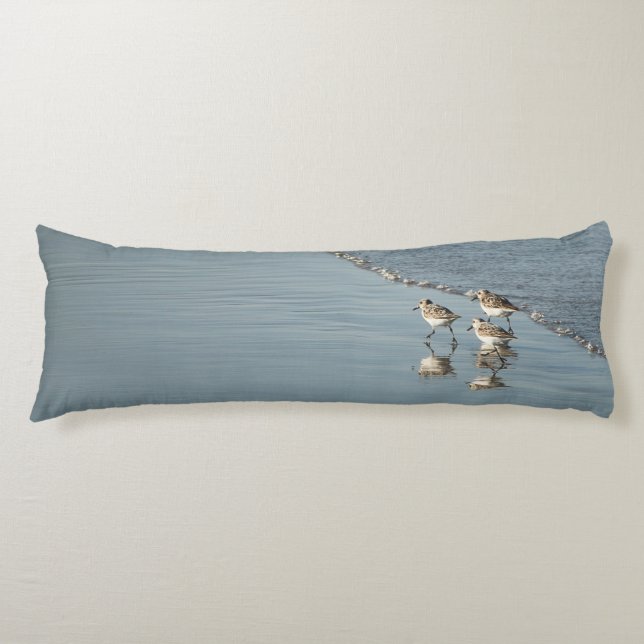 Sand Between Your Toes Beach Quote Reversible Body Pillow (Front)