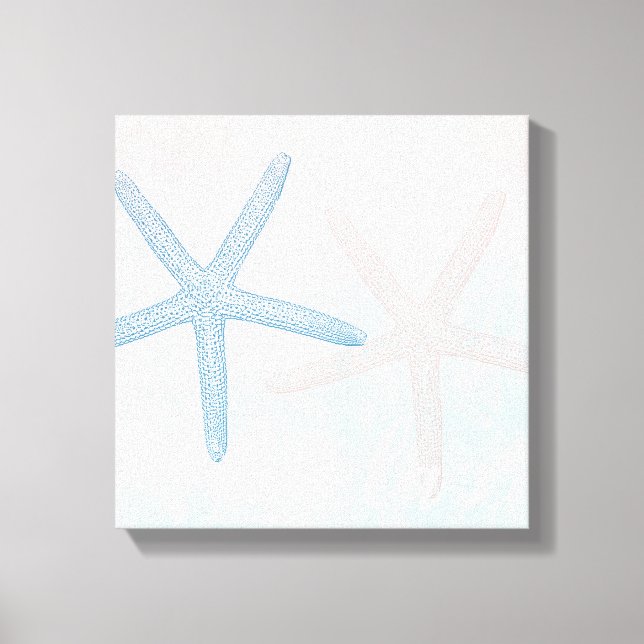 Sand Blue Starfish Canvas Print (Front)