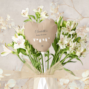 Sand Boho Minimalist Gender Neutral Baby Shower Balloon