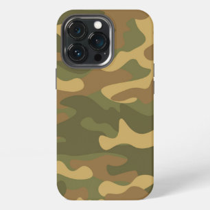 Sand Brown Green Camo iPhone 13 Pro Case