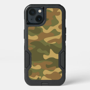 Sand Brown Green Camo iPhone 13 Case