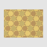 Sand Brown Star Optical Illusion Pattern Tissue Paper