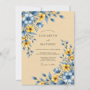 Sand Bucolic Meadow Wedding Invitation