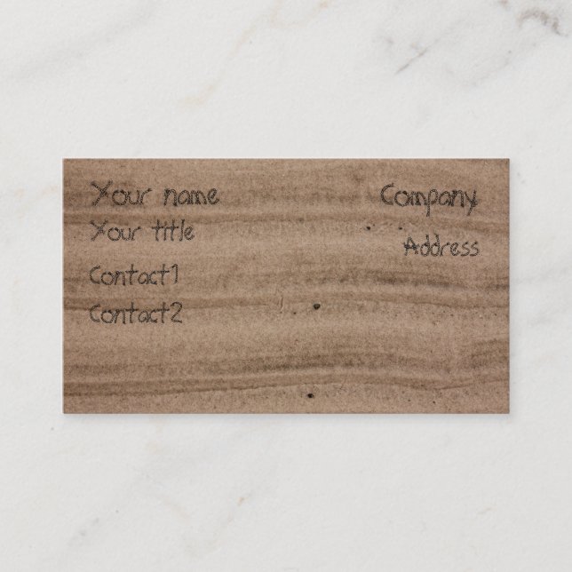 Sand Business card (Front)