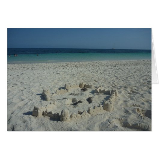 sand castle bahamas cards (Front Horizontal)