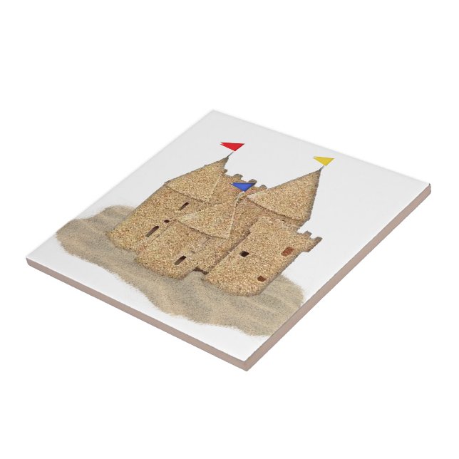 Sand Castle Ceramic Tile (Side)