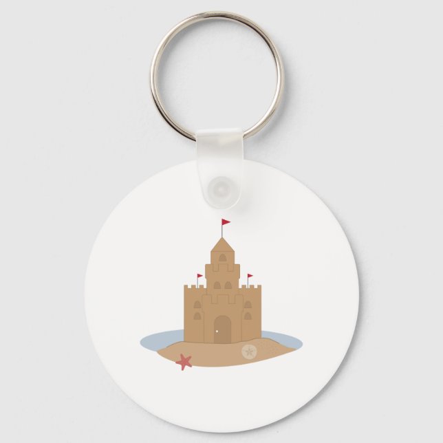 Sand Castle Keychain (Front)