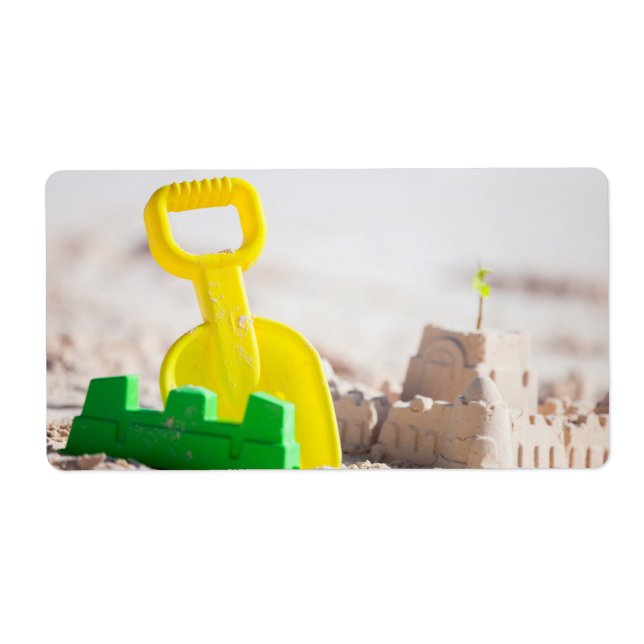 Sand castle label (Front)