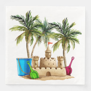 Sand Castle Paper Dinner Napkins