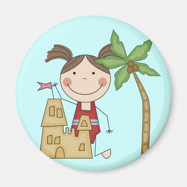 Sand Castle Queen Tshirts and Gifts Magnet (Front)