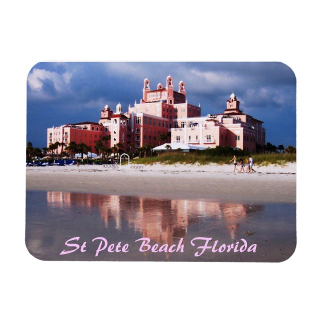 Sand Castle St Pete Beach Flexi Magnet (Horizontal)