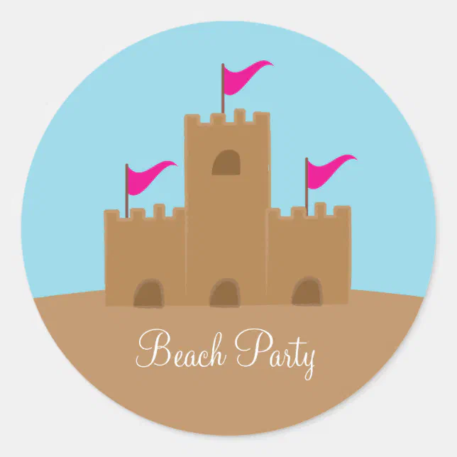 Sand Castle Stickers Zazzle