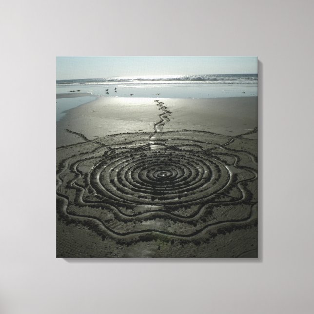 Sand Circle Canvas #2 Print (Front)