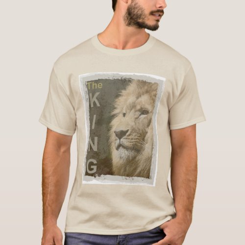 Sand Color Lion Elegant Modern Template Trendy T_Shirt