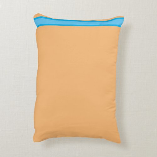 sand coloured blue stripe pillow