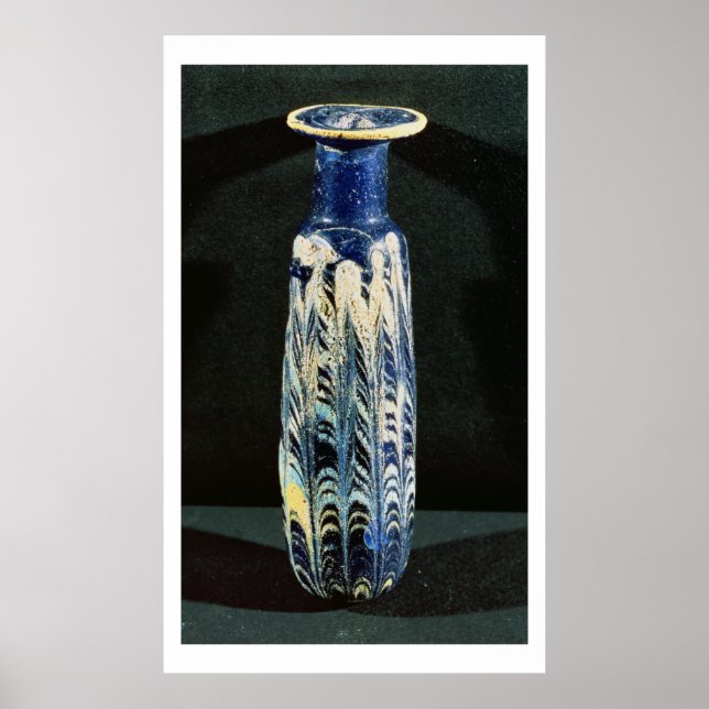 Sand-core glass unguent flask (alabastron) from Ph Poster (Front)
