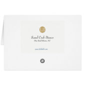 Sand Crab Dance Cards (Back Horizontal)