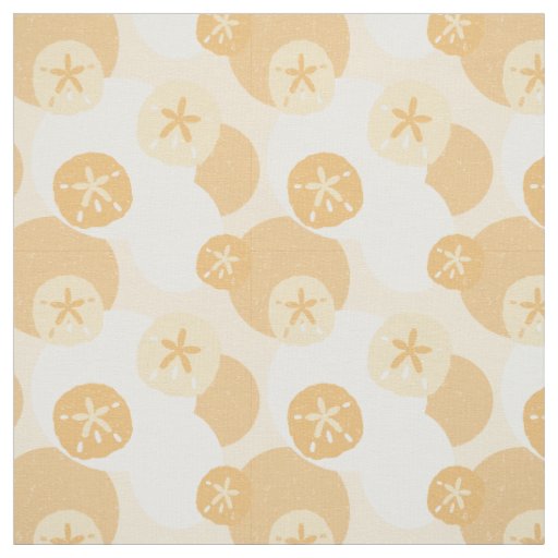 Sand Dollar Abstract Coastal Pattern Fabric