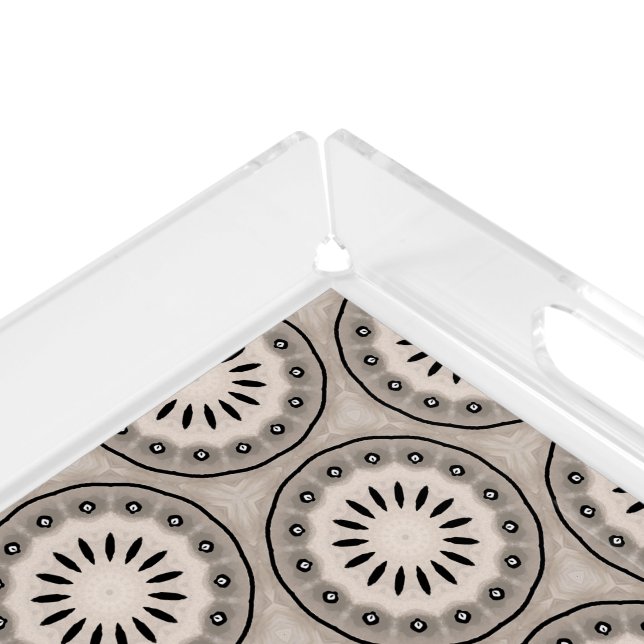 Sand Dollar Acrylic Tray (Corner)
