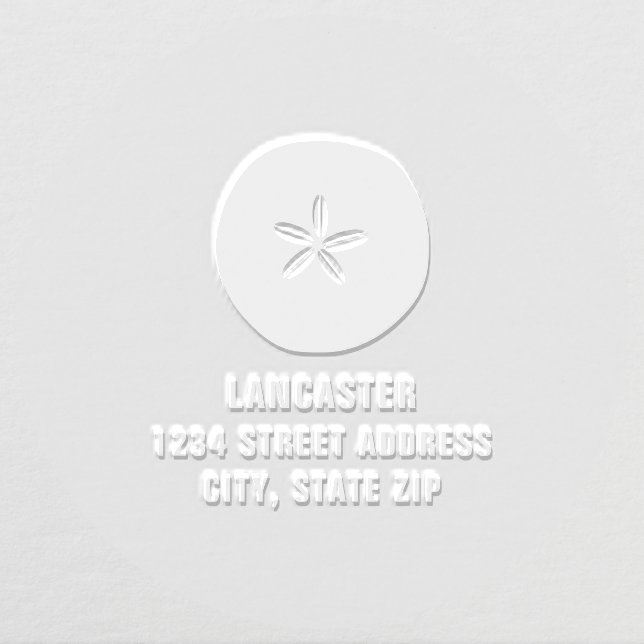 Sand Dollar Address Embosser (Design)