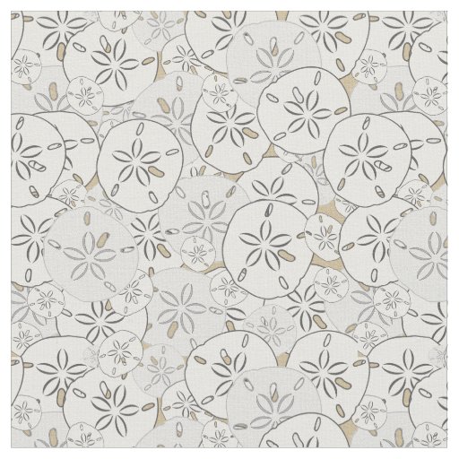 Sand dollar all over print fabric