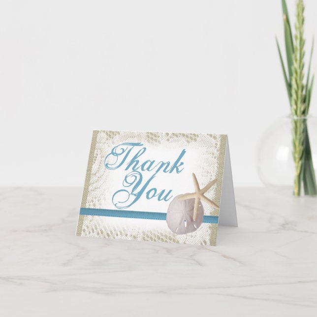 Sand Dollar and Starfish Thank You (Front)