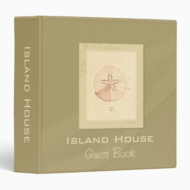 Sand Dollar Beach Binder - 1.5" (dk Sand) (Front/Spine)