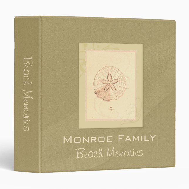 Sand Dollar Beach Binder - 1.5" (dk Sand) (Front/Spine)