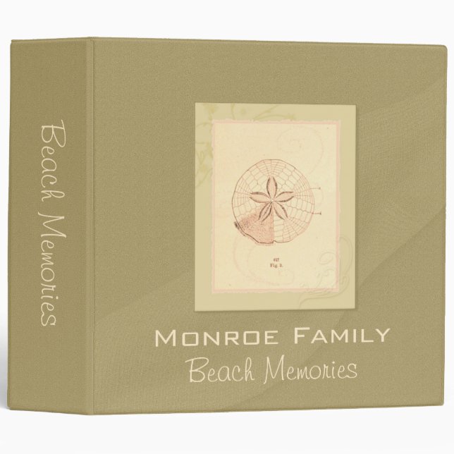 Sand Dollar Beach Binder - 2" (dk Sand) (Front/Spine)