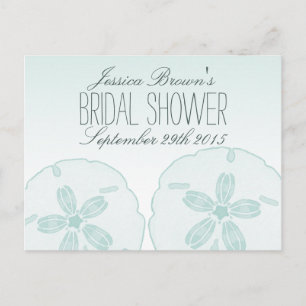 Sand Dollar Beach Bridal Shower Recipe Cards