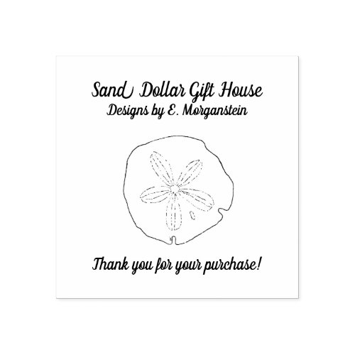 Sand Dollar Beach Business Thank You Stamp