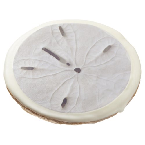 Sand Dollar Beach Coastal Cute White Grey Cute Sugar Cookie