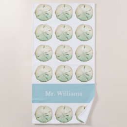 Sand Dollar Beach Custom Mr Name Towel