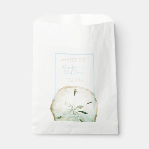 Sand Dollar Beach Destination Wedding Favor Bag