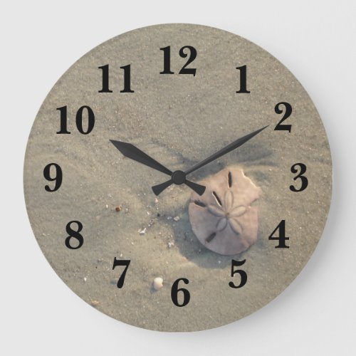 Sand Dollar Beach Large Clock